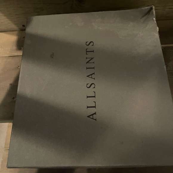 ALL SAINTS Black Leather Platform Heel Sandals - Picture 2 of 7